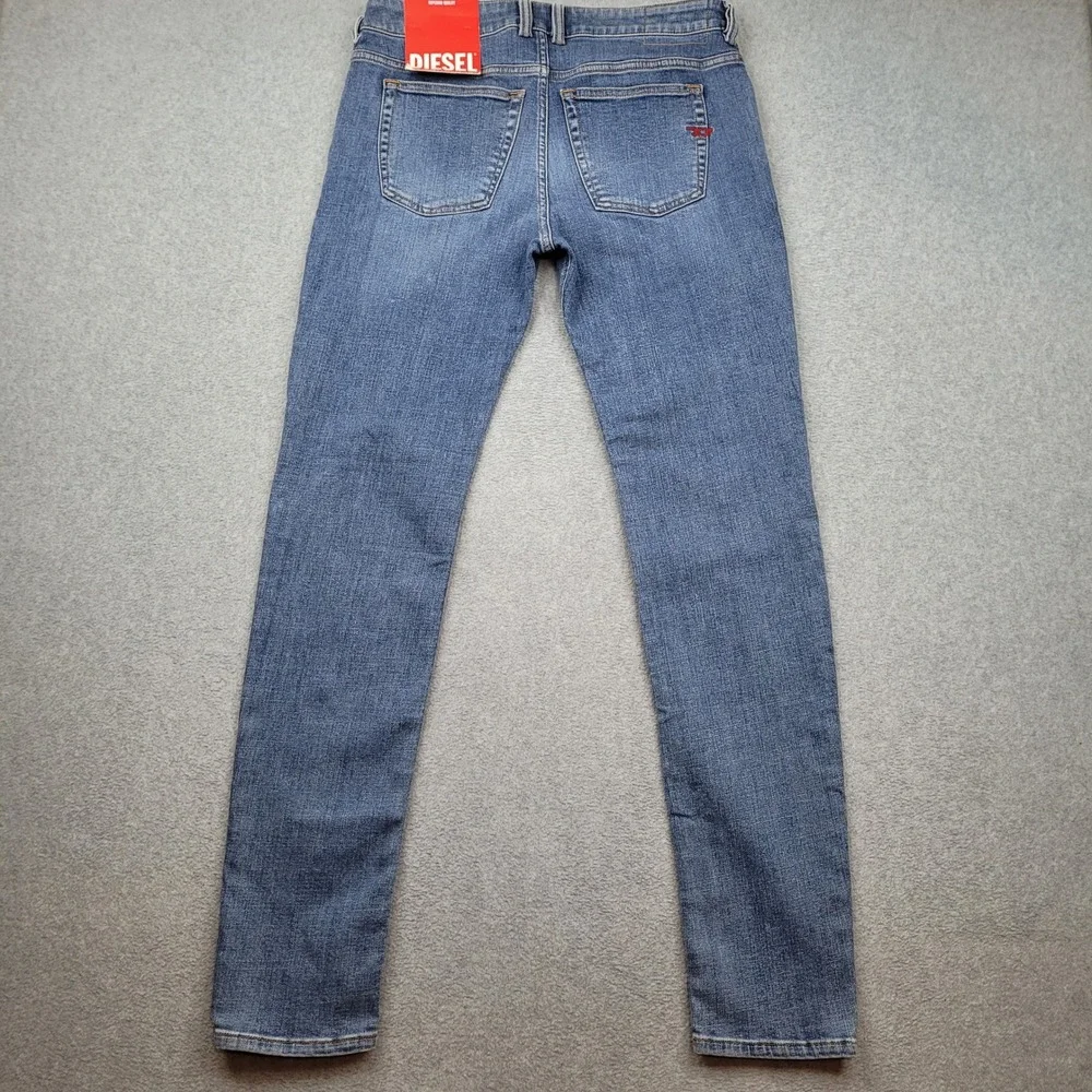 Diesel 1979 Sleenker Jeans Mens 31x32 Blue Skinny Fit Low Waist A03594-09C01
